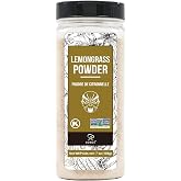 Soeos Lemongrass Powder, 7 ounce (198g), Lemongrass Herb | Lemon Powder Bulk, Freshly Ground Dried Lemon, Non-GMO Verified, Kosher, Flavorful Herb for Tea