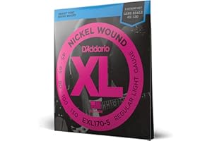 D'Addario EXL170-5 Nickel Wound 5-String Bass Guitar Strings - Light 45-130, Long Scale