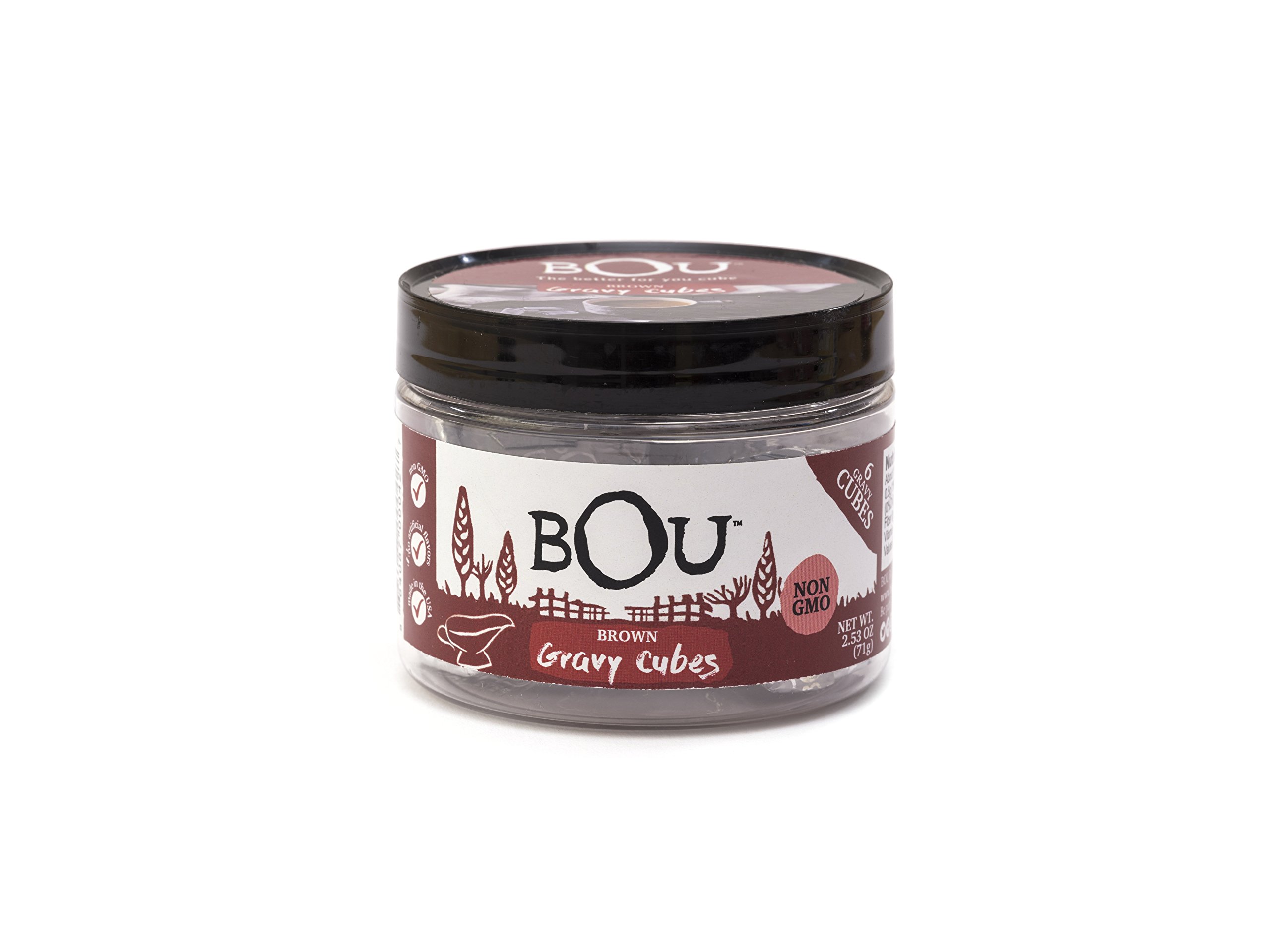 BOU Beef Flavored Bouillon Cubes, Pack of Six (6) 2.53