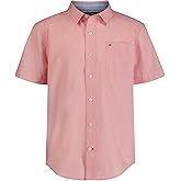 Tommy Hilfiger Boys' Short Sleeve Woven Button-Down Shirt