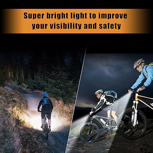 RERAUN in Multifunctional Bike Lights Headlights USB