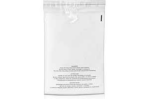 Shop4Mailers Clear Plastic Flat Poly Bags with Suffocation Warning Self Seal Adhesive 1.5 Mil for Business FBA Packaging, Jewelry, Clothes, Prints, Storage – Resealable Pack of 200 (14.5 x 19)