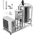 VEVOR Milk Pasteurizer 150L, Commercial Milk Pasteurization Machine, Food Grade 304 Stainless Steel, Professional Pasteurization with Time and Temperature Control, for Milk Juice Yogurt Sterilization