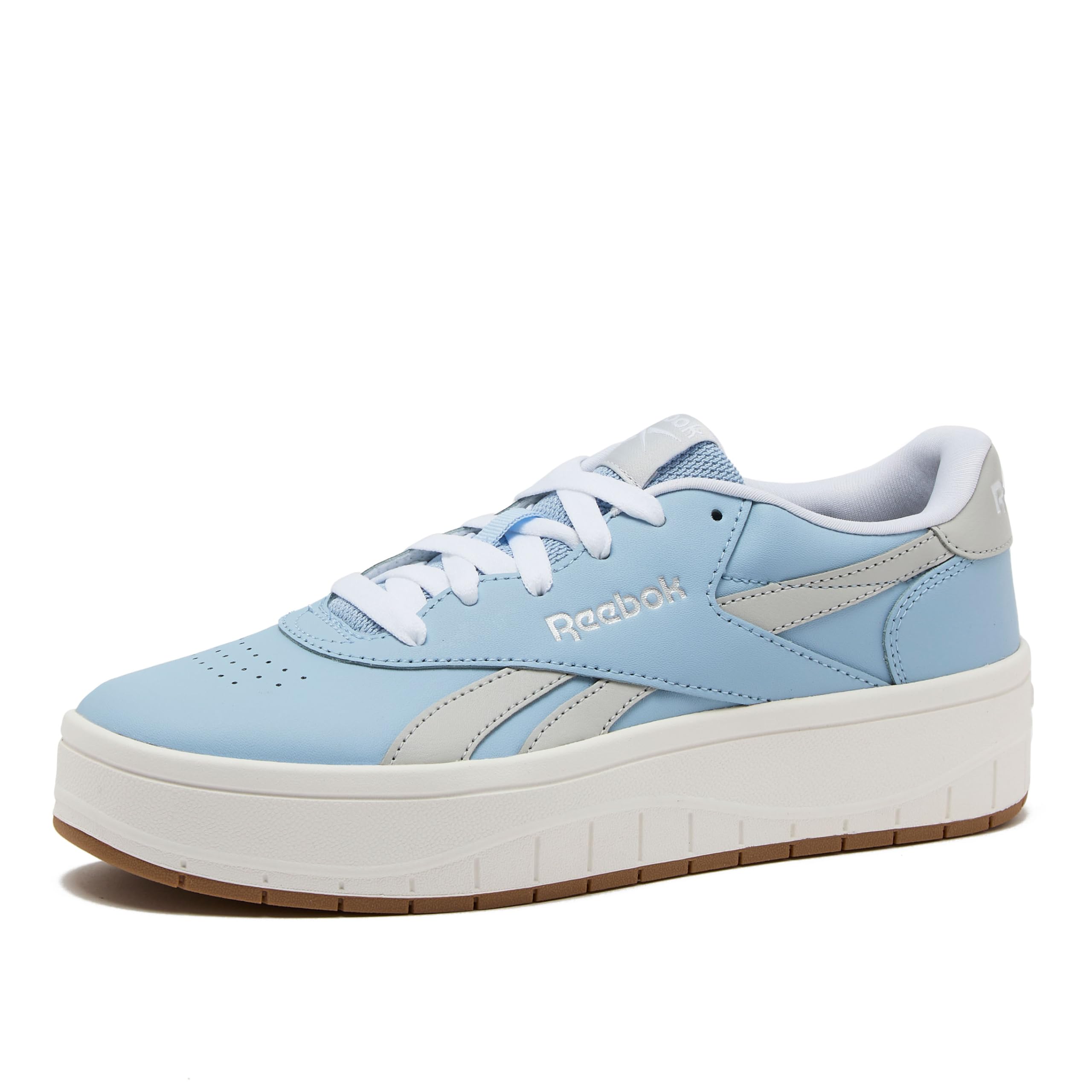Reebok Court Advance Surge Platform Womens Sneakers, Fashion Tennis Shoes for Women, Y2K Blue/Barelygrey/Footwear White, 10