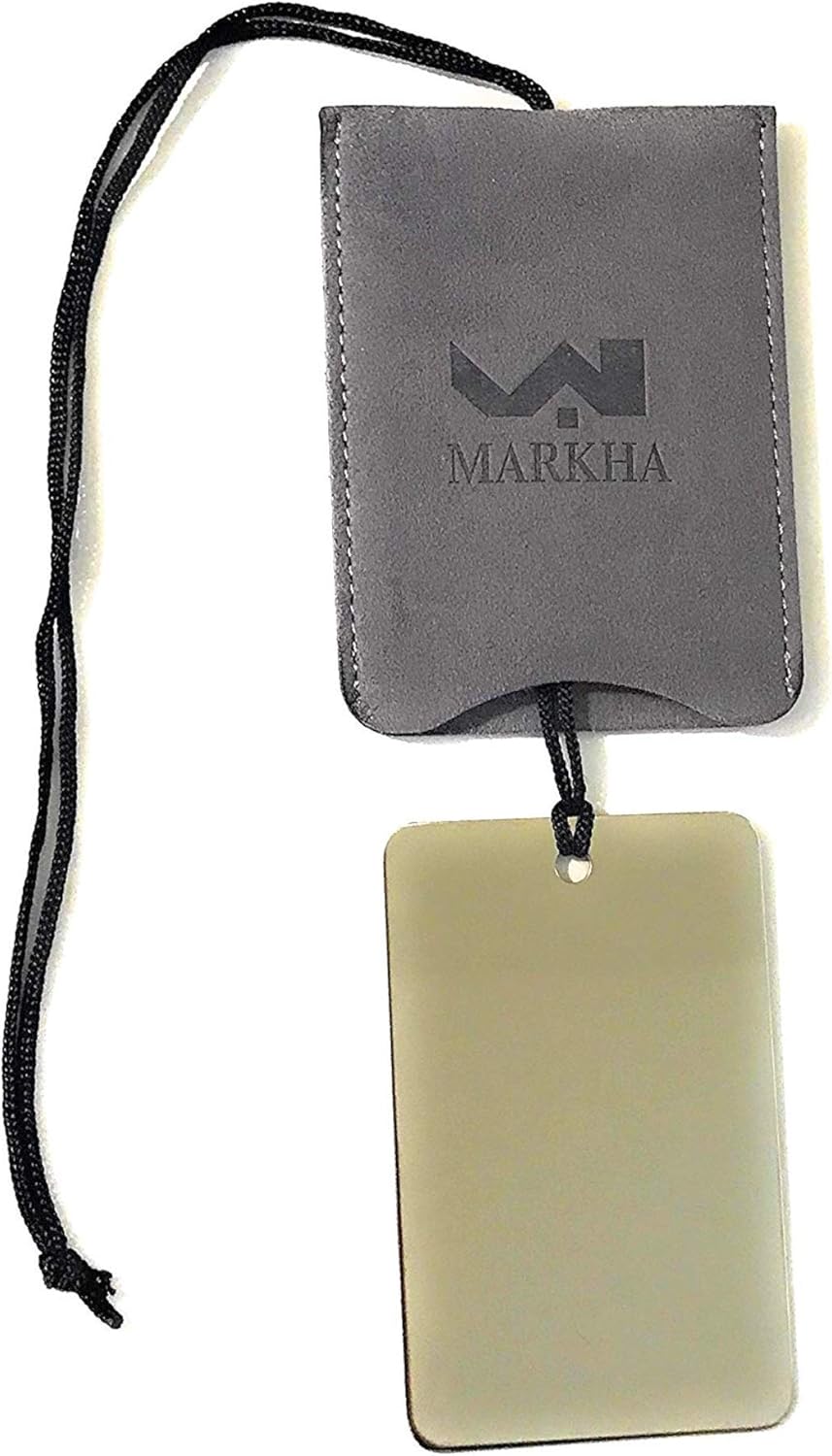 Markha Shower Shaving Mirror Fogless Travel Mirror Small Unbreakable Hanging Mirror with Rope for Camping, Traveling, Backpacking, Locker and Personal Use (Gray): Home & Kitchen