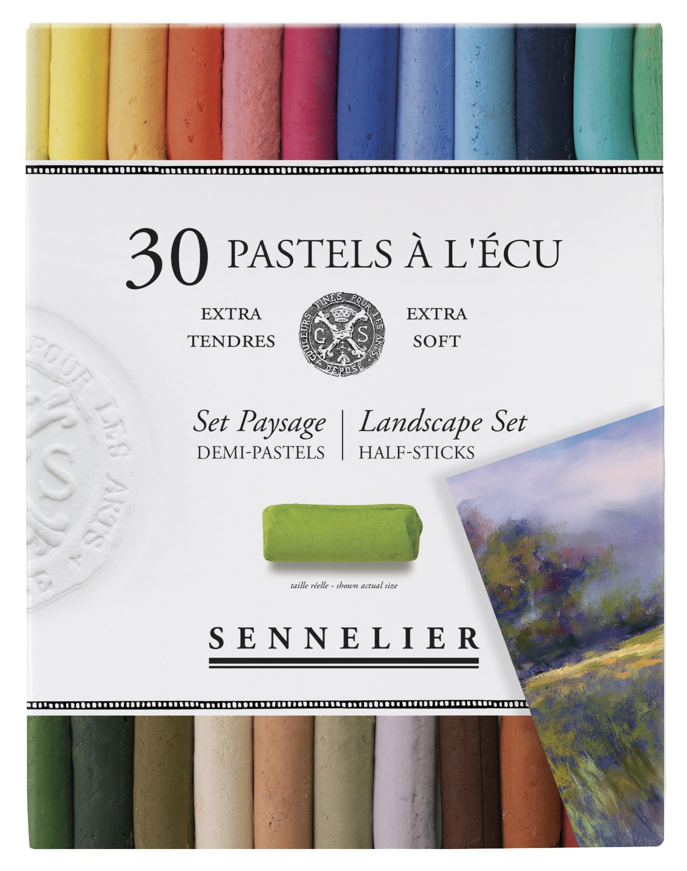 Sennelier Pastels Soft Half ST Landscape, One Size (Pack of 30), 10-132284