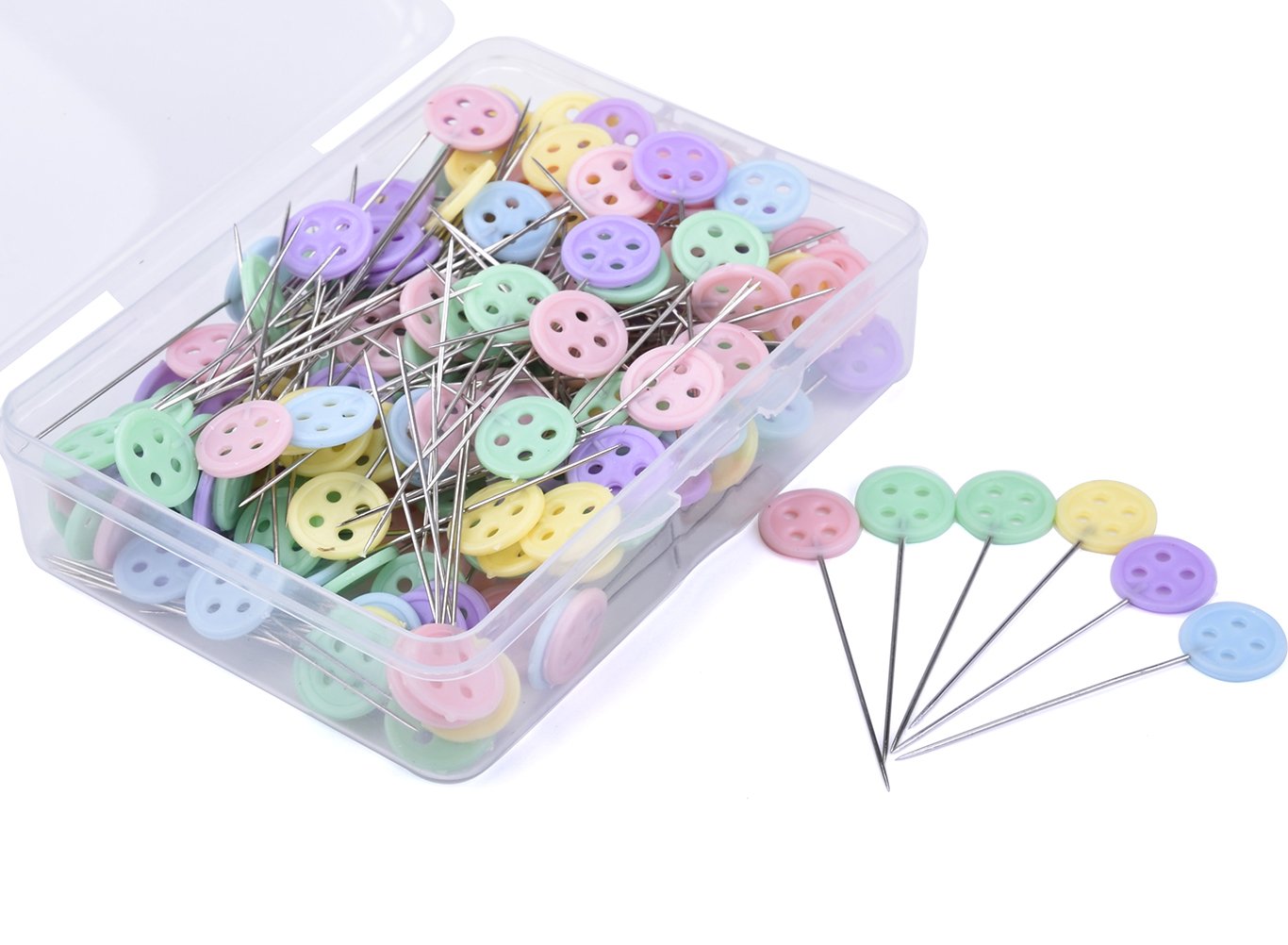 Prettiest Buttons Pins in Pastel colors.Check out this and other 34 of the prettiest sewing tools and supplies you can get online