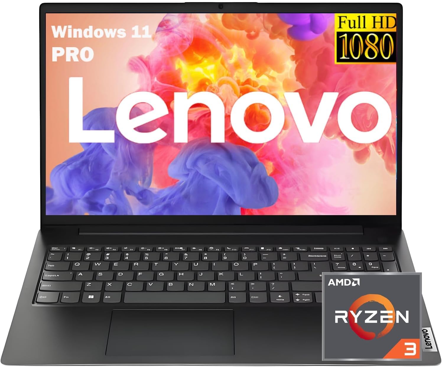Lenovo 2026 V15 Laptop for Student & Business with Microsoft Office for the Web, AMD Ryzen 3 7320U (Beat i7-1065G7), 15.6'' FHD, Long Battery, 16GB RAM, 256GB SSD, Ethernet Port RJ-45, Windows 11 Pro