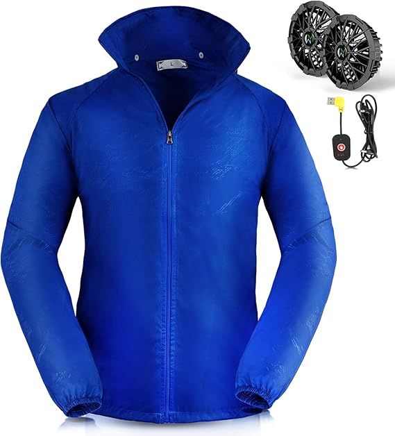 Amazon Co Jp 空調服 空調ウェア 薄手 扇風服 作業服 扇風ウェア 作業着 ファン付き 日よけ 通気良い 速乾 熱中症対策 高強度生地 釣り アウトドア スポーツ 男女兼用 メンズ 夏 暑さの対策 服 ファッション小物