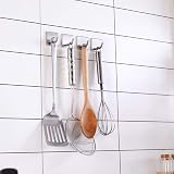 JS Self Adhesive Hooks Stainless Steel 4 Pack - No Drill Towel Robe Coat Holder view 4