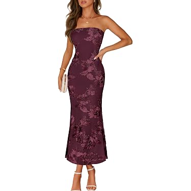 amazon dresses party long Best Sellers: Best Women's Formal Plunge Gown with Open exposed bra detail Size:24M/2T