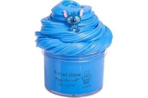 AEYIAKOV Blue Butter Slime, Non-Sticky and Glossy Slime, Stress Relief Scented Slime Toy for Kids Education, Party Favor and Birthday Gift(7oz 200ML)