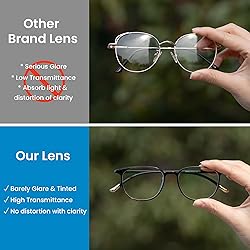 GUDVUE Blue Light Glasses, Ultra Lightweight Oval