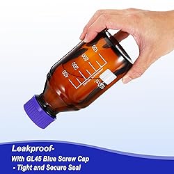 PATIKIL 8 Pack Reagent Media Storage Bottles, 500ml