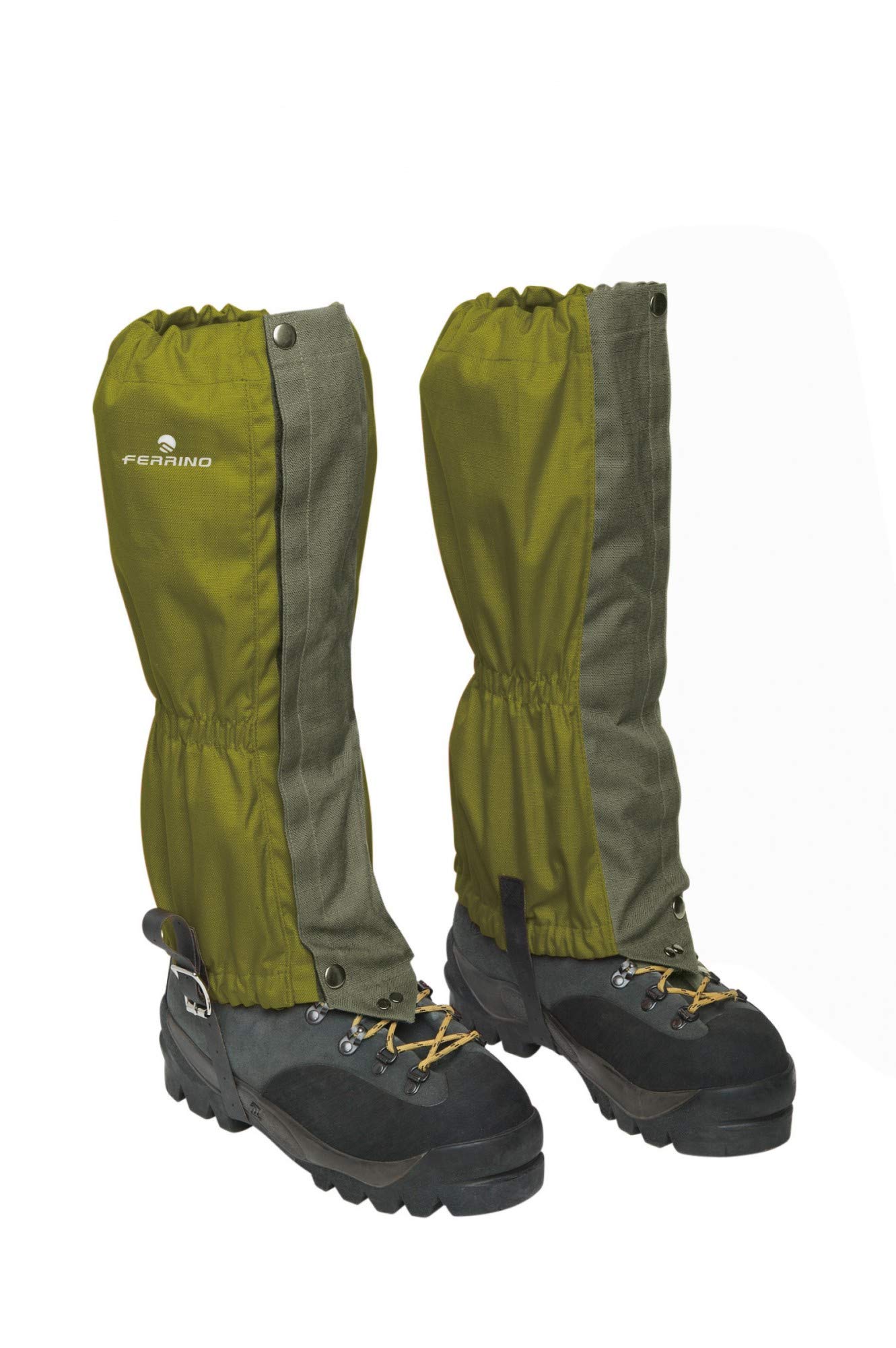 Ferrino 77310HVV.1SIZ Zermatt Gaiters Army (Set), Adults, Unisex, One Size