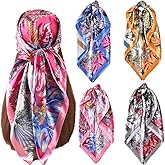 upeilxd 35” Hair Scarf for Women Satin Hair Scarves Silk Bandanas Scarf Headscarf Hair Wrapping and Sleeping