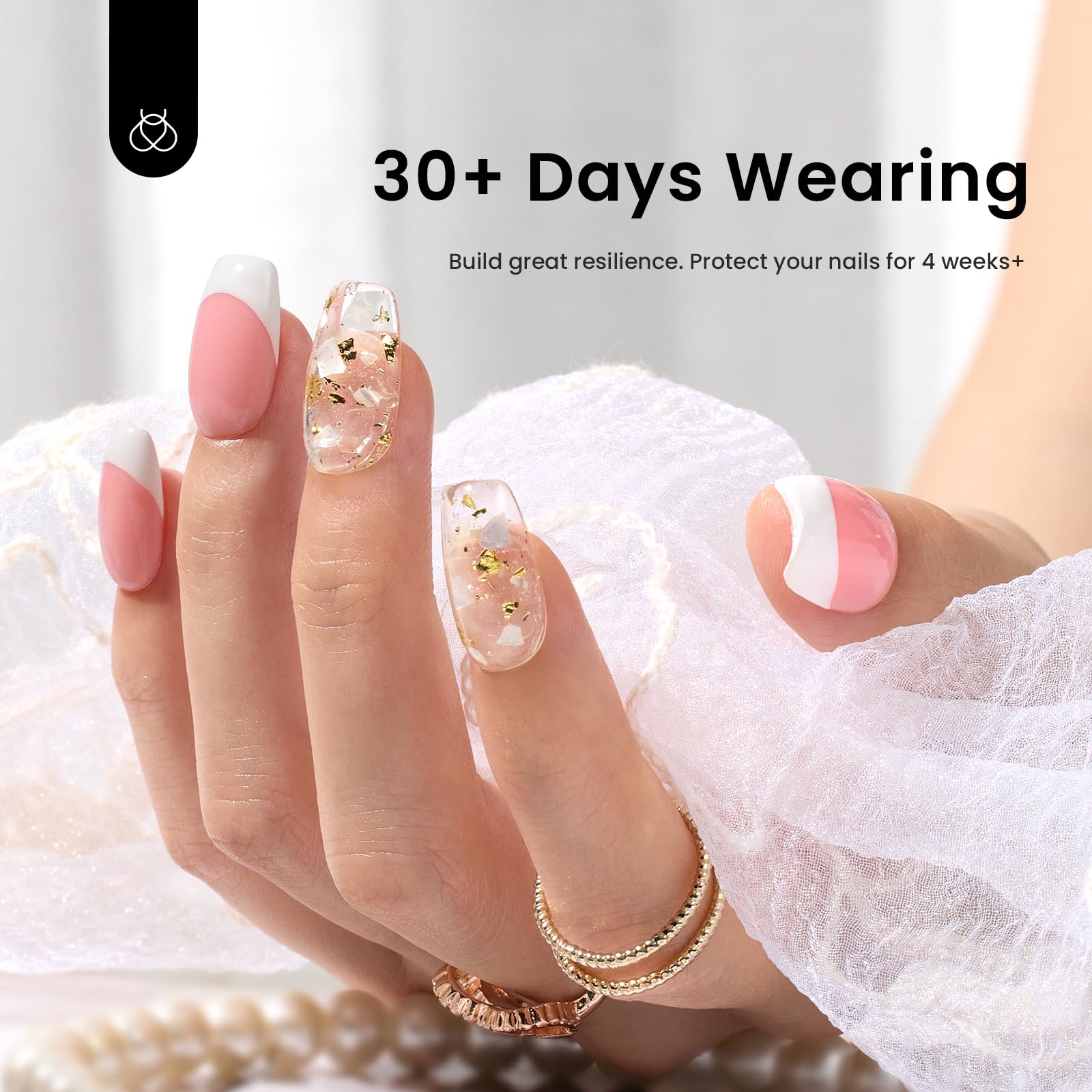 Beetles Builder Gel 7 in 1 Nail Builder Strengthener Gel Clear Color Builder Extension Nail Gel for Holiday Nail Art Design for Girls - Image 5