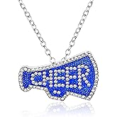 CEMOTY Cheer Necklaces for Teen Girls,Cheer Gifts for Girls,Cute Cheerleading Pendant Necklace Jewelry Birthday Christmas Gifts