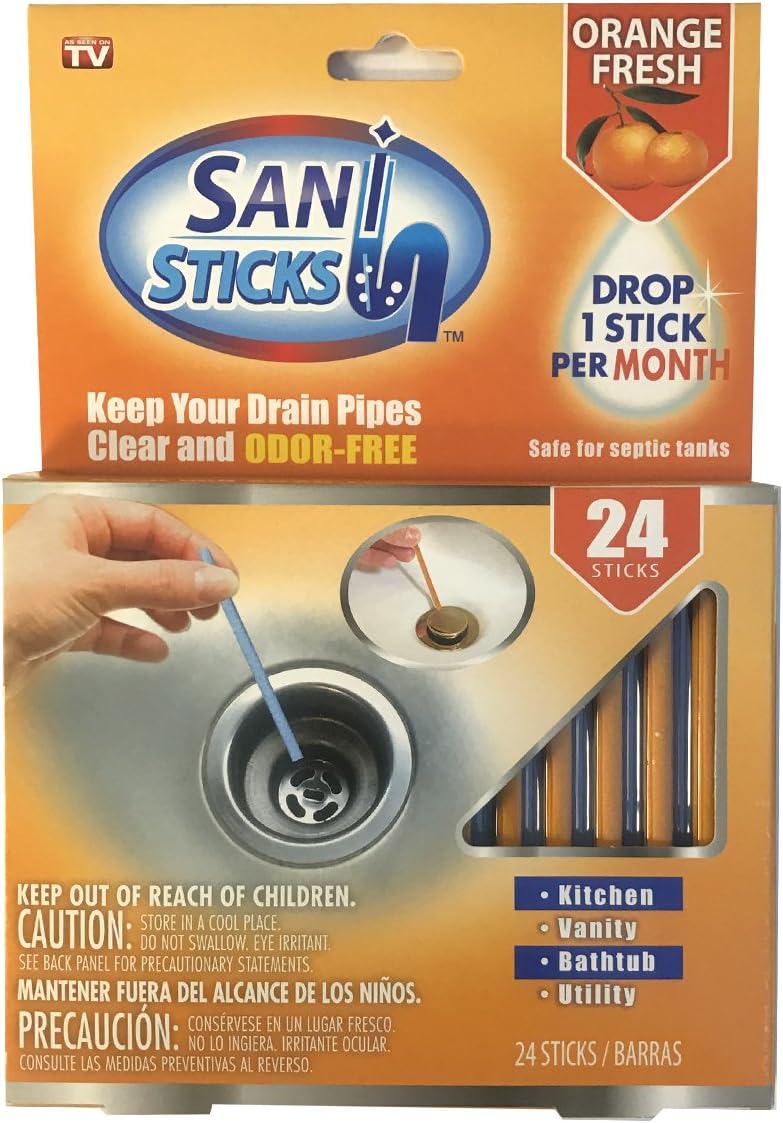 Sani Sticks Keep Your Drain Pipes Clear OdorFree And Prevent Clogs