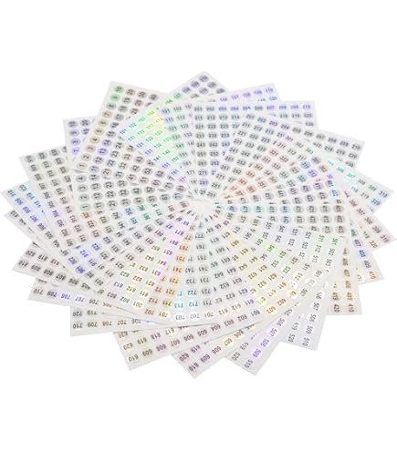 Adesivi Numeri 5 Mm Neri HERMA - 250 Etichette Numerate Per Postazione, Scatole, Interni Ed Esterni - Foto 8