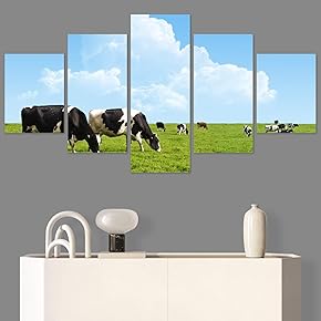 SIGNWIN 5 Panel Canvas Wall Art Modern Art...