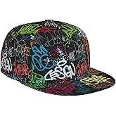 Gelxicu Colorful Graffiti Art Hat Women Men Cute Graffiti Adjustable Trucker Hats Retro Baseball Cap