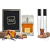 Equivalence KHAMRAH Perfume for Men and Women | Long Lasting Summer Cologne | Warm Spicy Fragrance with Cinnamon | Vanilla | Amber | Unique Aromatic Scent | 2 Bottles 10ml | Large Bottle Not Included