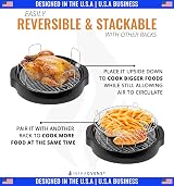 4" Stainless Steel Grill Rack for NuWave Oven Pro & More view 3