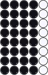 Ezprotekt Furniture Sliders for Carpet 1-1/8 inch 40 pcs Self-Adhesive