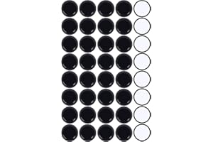 Ezprotekt 40 Pack 1-1/8" Self-Stick Round Carpet Furniture Sliders Furniture Moving Slider for Carpet, Heavy Duty Self-Adhesive Furniture Movers Moving Pads Chair Glides for Carpet (Round, Black