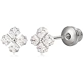 Limerencia Titanium Hypoallergenic G23 Implant Grade Screw Back Earrings Tragus 20G Helix F136 Piercing Post for Sensitive Ears Cartilage