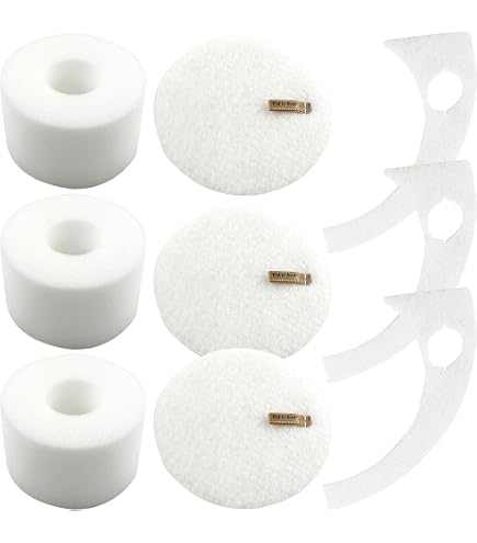 Paquete de 24 filtros de vacío VX101 de repuesto compatibles con Shark MessMaster Aspiradora portátil en seco VX101, VX100 VX102BRN UV105 VS101 VS100 VS105 VX100, partes # XFFKVS100, XPMFVS100