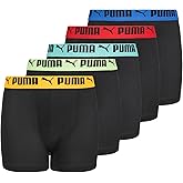 PUMA boys 5 Pack Performance Boxer Briefs