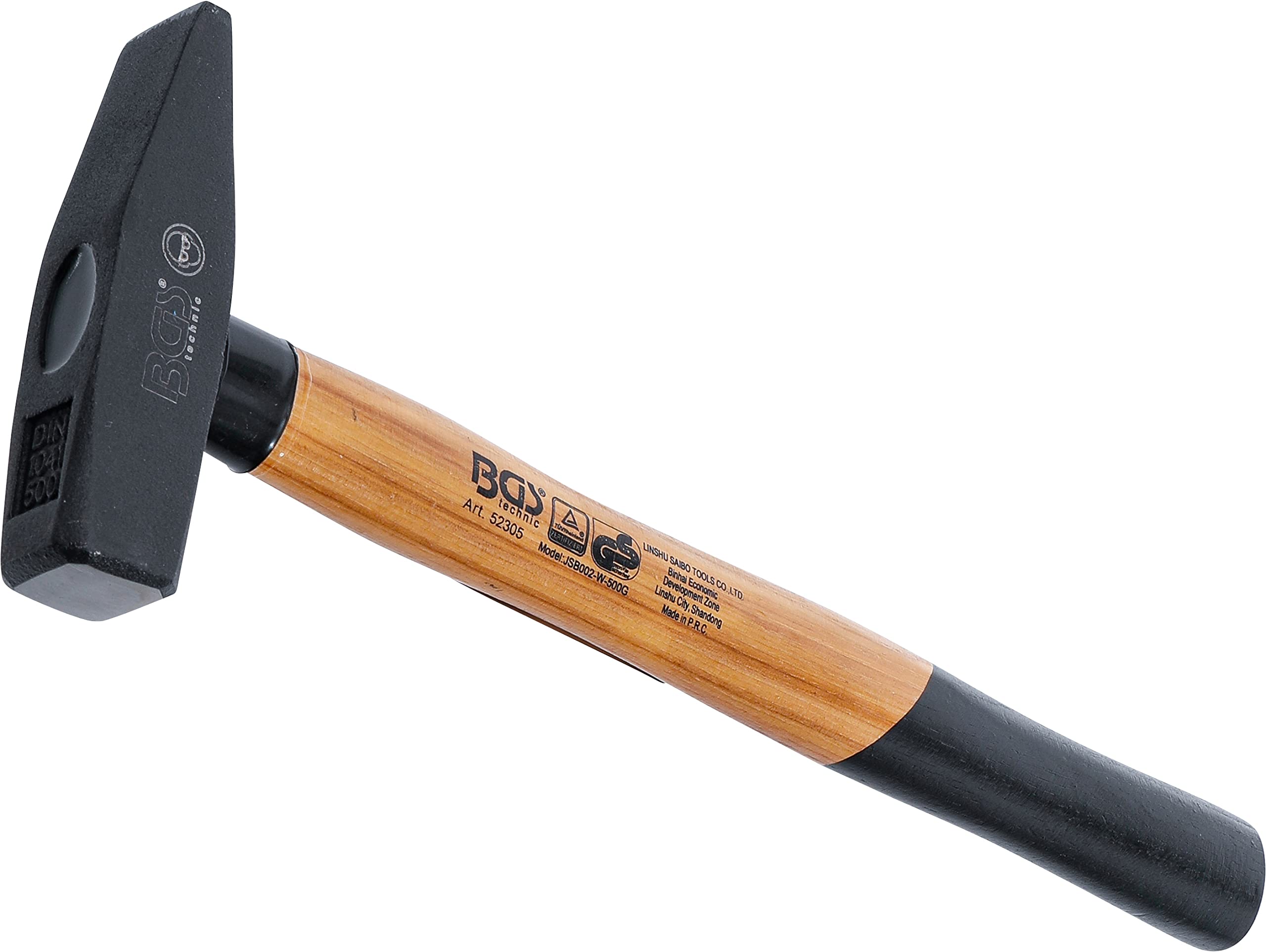 BGS 52305 | Machinist's Hammer | Hickory Handle | DIN 1041 | 500 g