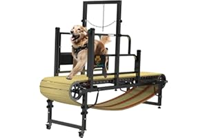 PawPaw's Dog Treadmill for Large Dogs, Medium Dogs with Brake. Dog Slatmill for Healthy & Fit Dog Life, Dog Treadmill for Indoor & Outdoor. Treadmill for Dogs up to 330 lbs