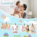 Lanjue Baby Bibs 10 Pack Bandana Dribble Bibs Adjustable Snaps Cotton view 6