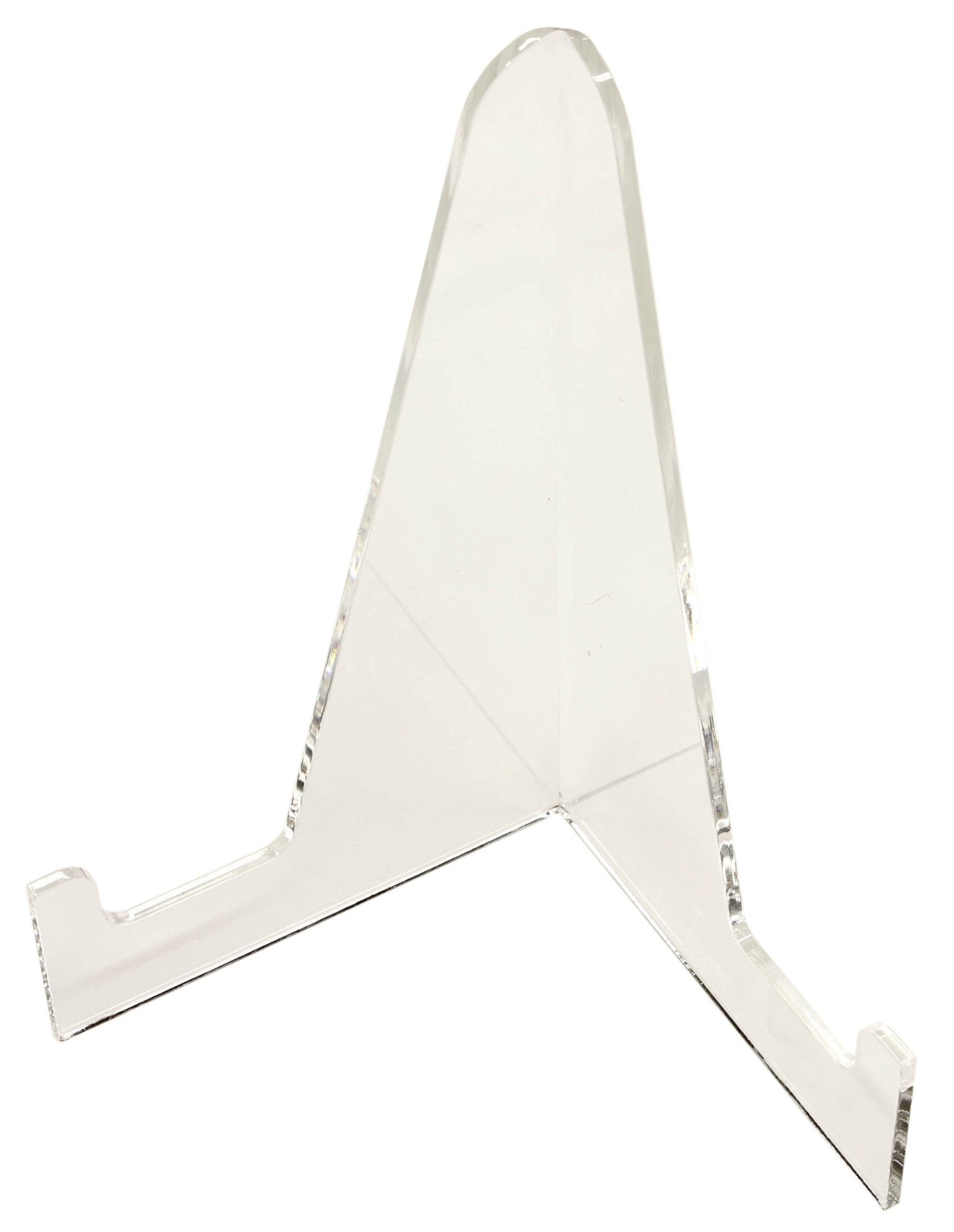 Leeds Display FXAXL Fixed Acrylic Plastic Support Stand Clear