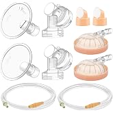 Maymom Pump Parts Compatible with Medela Symphony, 19mm Flange (Detachable Shield and Connector) Not Original Medela Symphony Replacement Pump Parts Tube Cap Membrane Valve