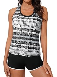 Aleumdr Womens Tankini Swimsuits Athletic Three