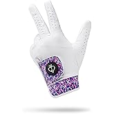 Pins & Aces - Vivid Camo Golf Glove Design - Premium AAA Cabretta Leather, Long-Lasting Durable Tour Glove for Men or Women - Premium Leather Golf Glove Left & Right Hand