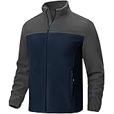 Rdruko Men's Fleece Jacket Full Zip Lightweight Warm Outdoor Hiking Casual Jacket