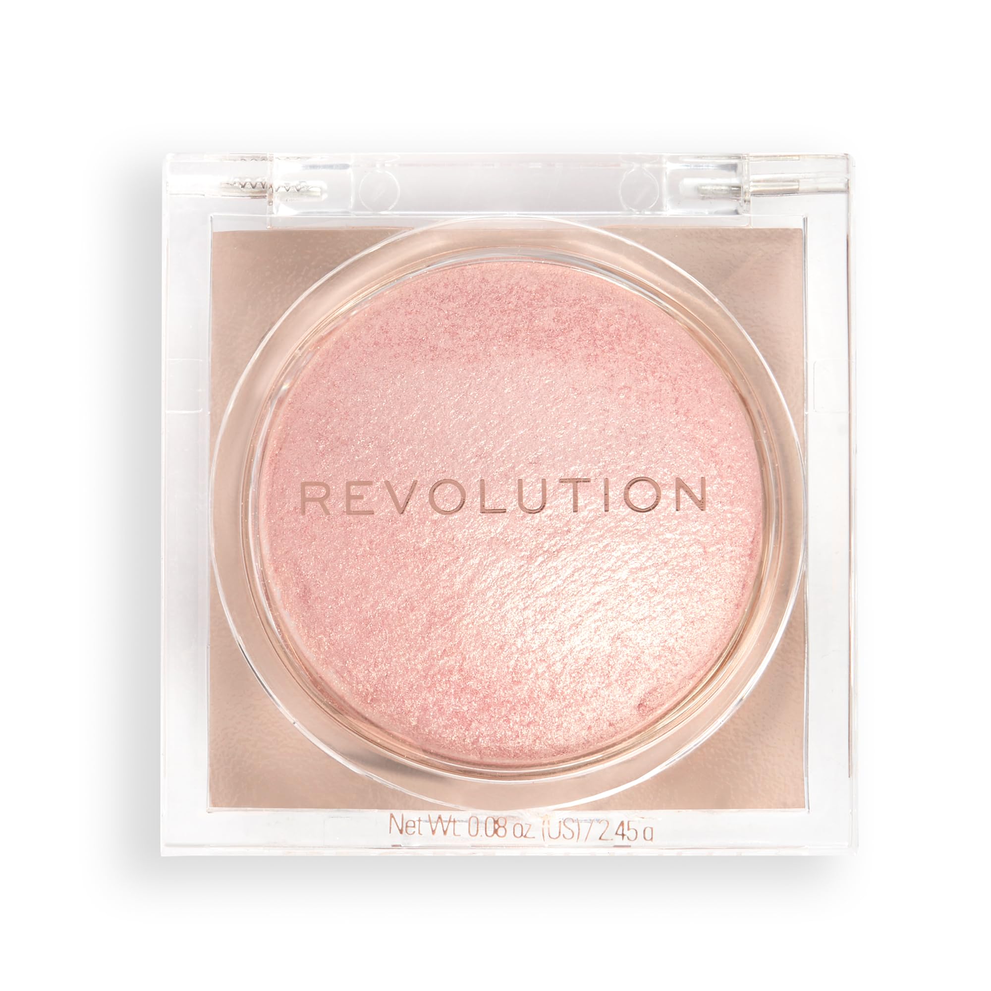 Makeup Revolution Beam Bright Highlighter, All Over Face Glow, Powder To Liquid Formula, 5 Different Shades, Pink Seduction