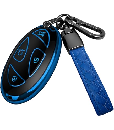 Coque Silicone Pour Clé Hyundai Sonata, IONIQ6, Tucson 2023-2025 - 3 Boutons, Avec Porte-clés Cuir | Protection élégante