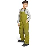 Lands' End Unisex Kids Squall Waterproof Adjustable Insulated Iron Knee Snow Bib Overalls