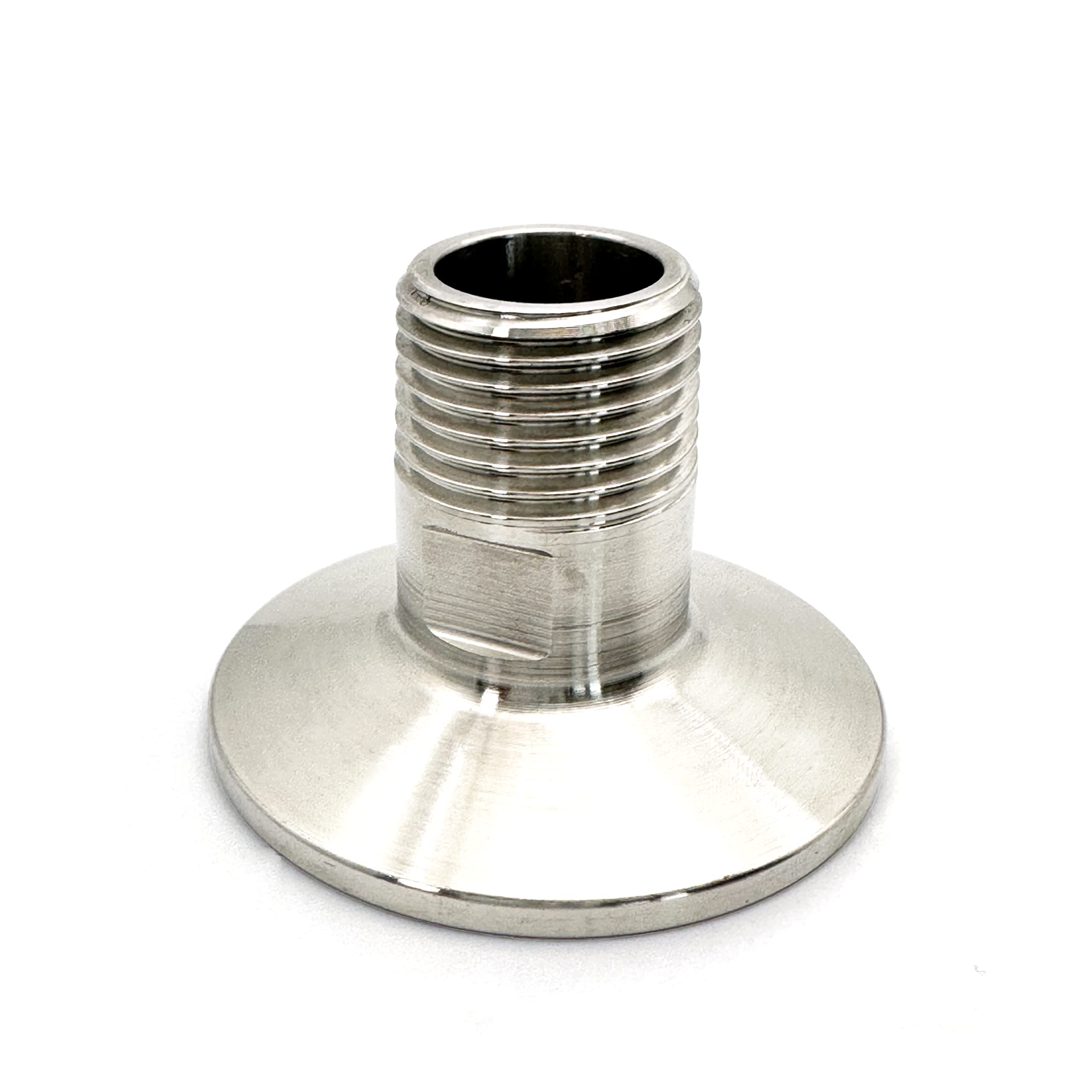 Photo 1 of 1.5 inch Tri-clamp to 3/4 inch Male NPT sanitary stainless steel adapter for Close loop extractor and brewer