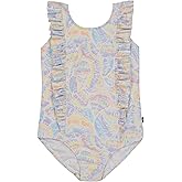Nautica Girls One-Piece Swimsuit with UPF 50+ Sun Protection, Quick Drying Bathing Suit