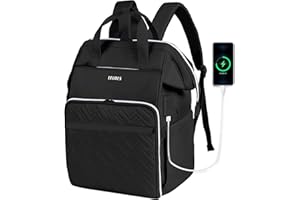 Leudes Knitting Bag Backpack, Yarn Storage Organizer Large Crochet Bag Tote Christmas Gift Yarn Holder Case for Carrying Projects, Knitting Needles (Upgraded Black)