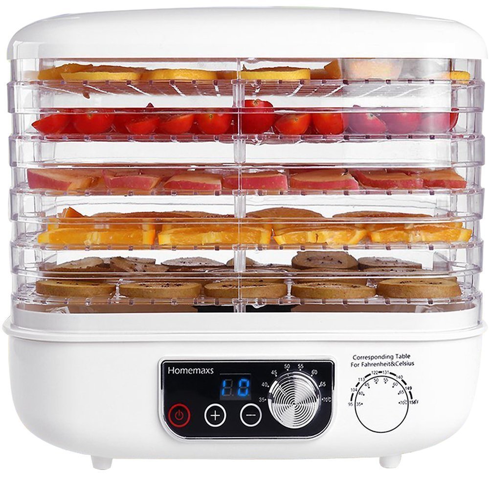 Buy Food Dehydrator, HOMEMAXS Digital Dehydrator Machine with LED