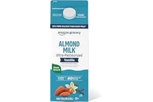 Amazon Grocery, Vanilla Almond Milk, Half Gallon, 64 Fl Oz (Previously Fresh Brand, Packaging May Vary)