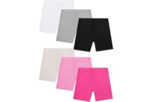 M-Aimee 6 Pack Dance Shorts Girls Bike Short Breathable and Safety 6 Color